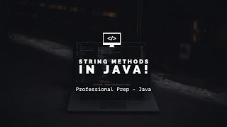 String Methods in Java!