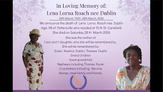 Funeral of  Lena Lorna Roach nee Dublin
