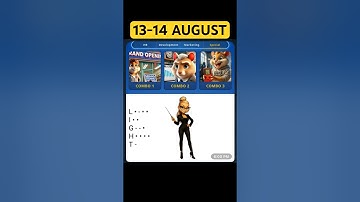 Hamster Daily Cipher & Combo 13 August | Hamster Daily Code | 13 August Hamster Daily Combo & Cipher