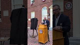 Unveiling of the official portrait of Colonel Tench Tilghman to Talbot County