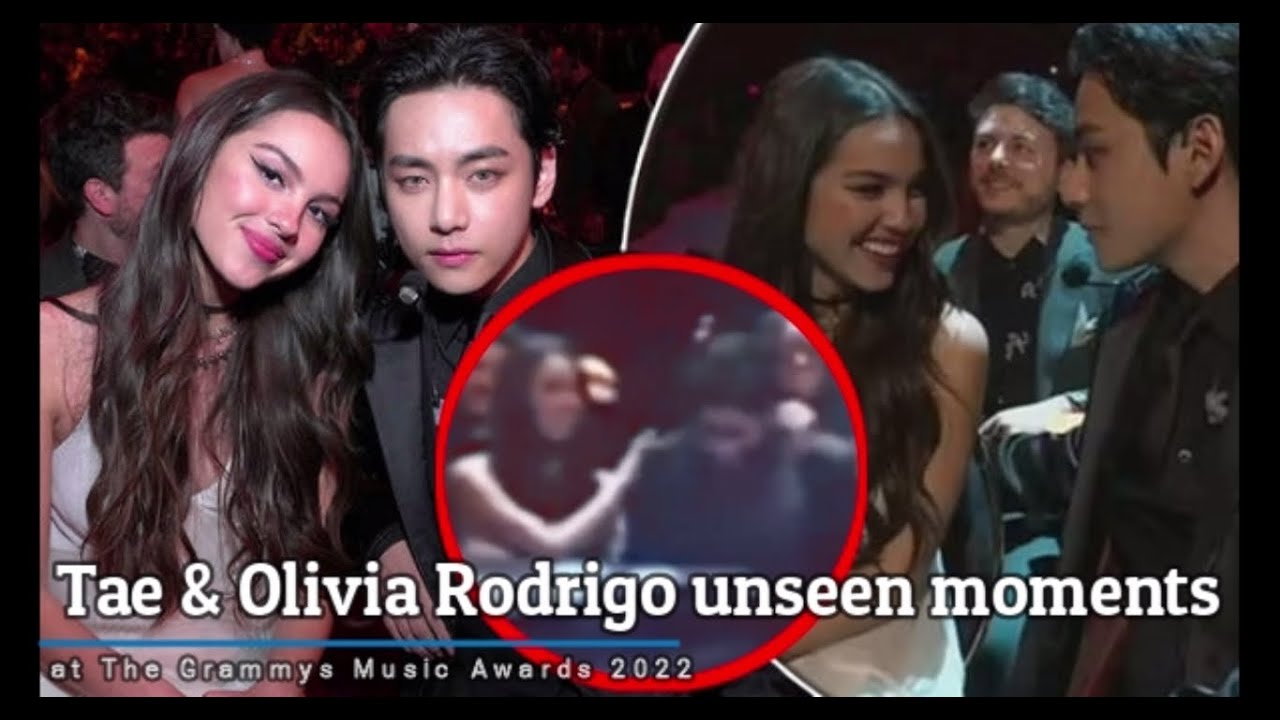 BTS V / Taehyung & Olivia Rodrigo UNSEEN + NEWS moments at The Grammy Awards 2022 [RE-UPLOADED]