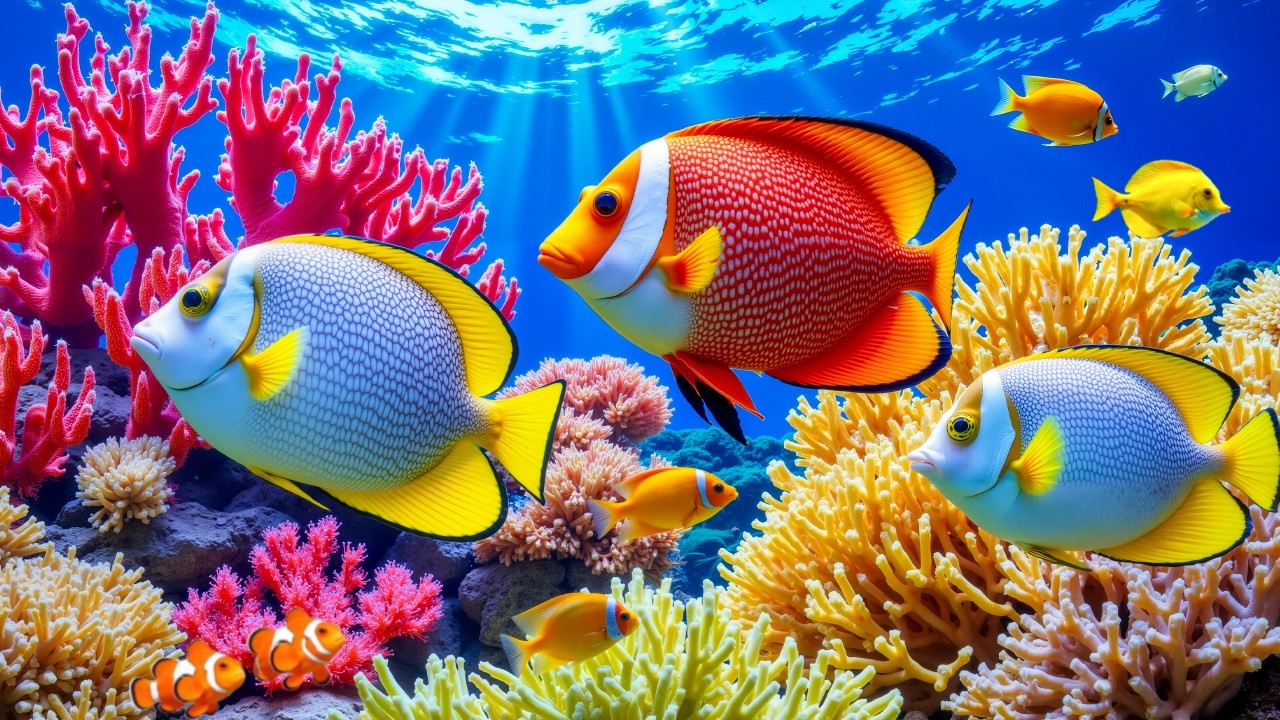 Healing Piano Music to Calm Your Mind 🐠🐟 Peaceful Underwater World for Deep Sleep & Relaxation