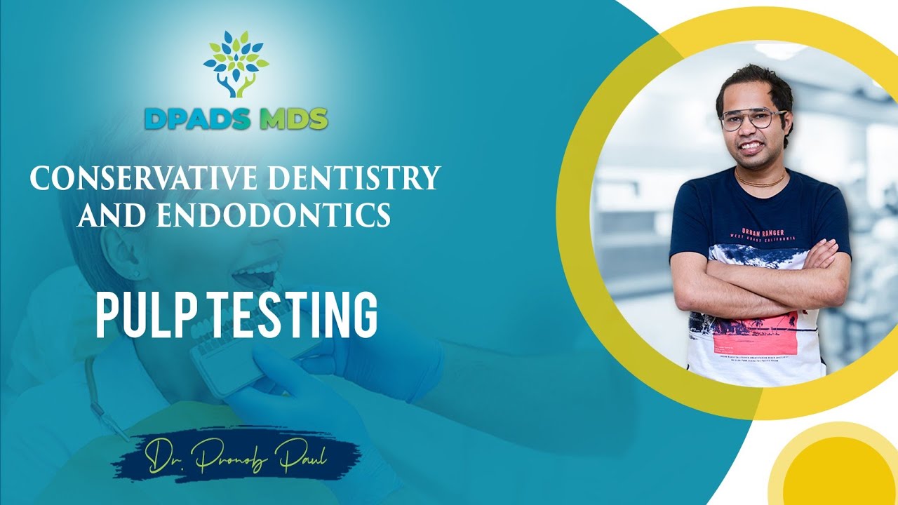 Pulp Testing Endodontics Dr Pronob DPADS YouTube