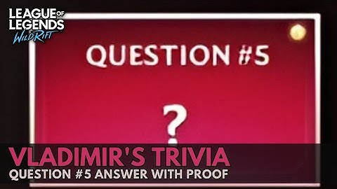 Question #5 Answer with Proof | Vladimir