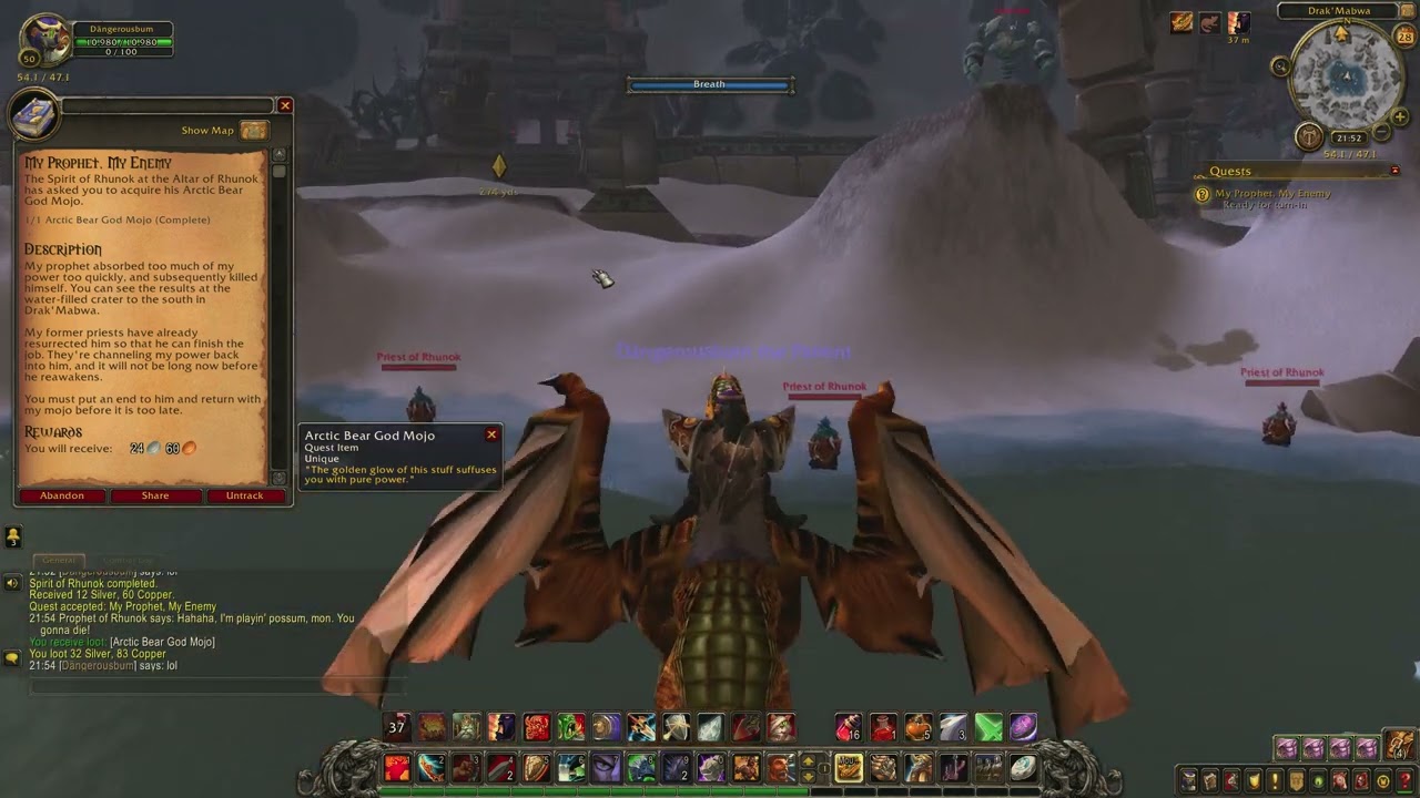 World of Warcraft: My Prophet, My Enemy - Quest ID 12646 (Gameplay/Walkthrough)