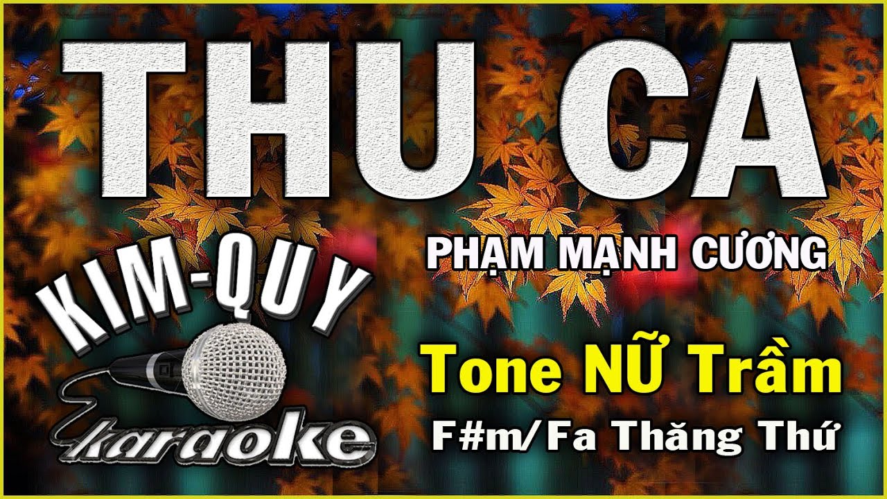 THU CA - KARAOKE  ( Tango ) - Tone NỮ Trầm ( F