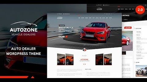 Autozone Wordpress Theme -  backend