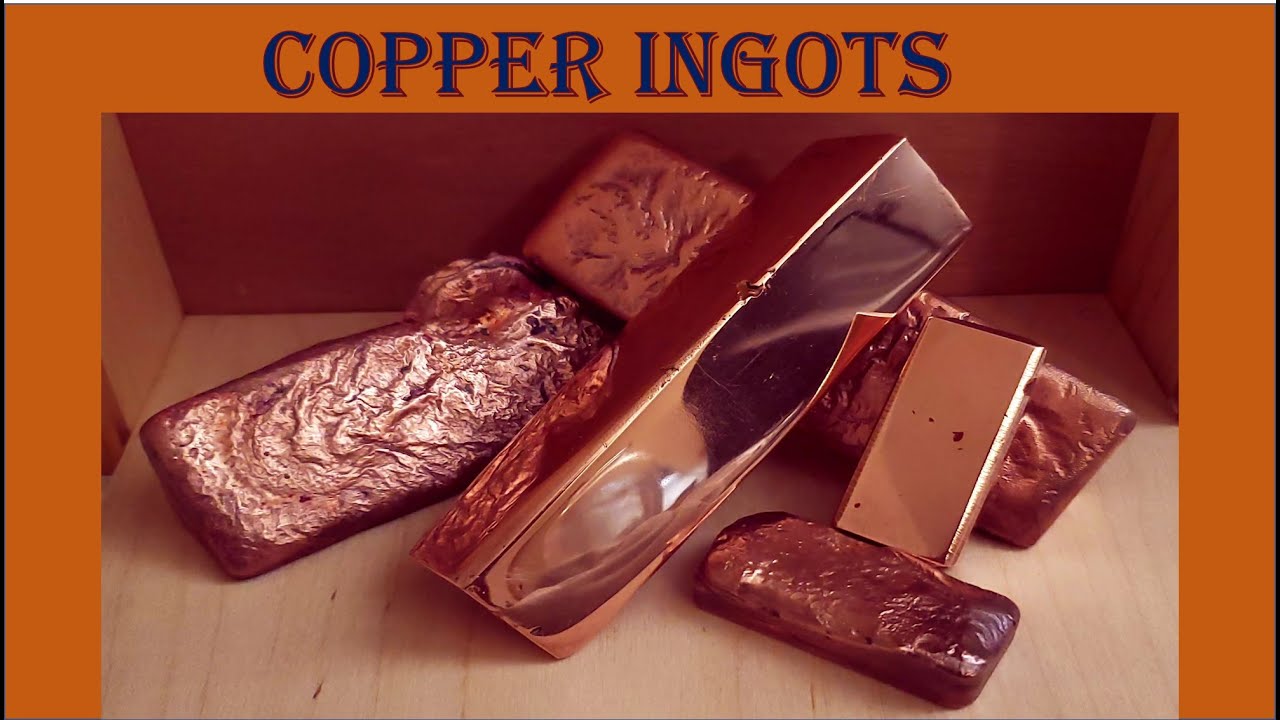 Melting Copper Making Copper Ingots out of Scrap Copper Wire YouTube