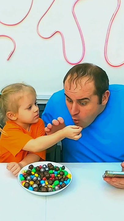 OMG Dad bites baby's finger 🥰👼😘