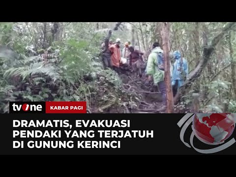 Tim SAR Evakuasi Pendaki Cedera Kaki di Gunung Kerinci | Kabar Pagi tvOne