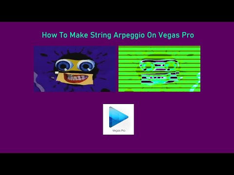 How To Make String Arpeggio Gradient Map Version On Vegas Pro 