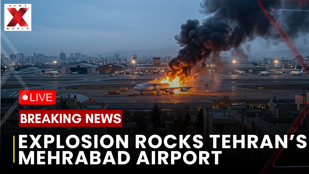 Tehran Attacked by Israel LIVE : Massive Blasts Near Mehrabad Airport |Huge explosions rock TehraN|