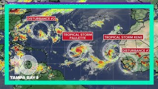 Hurricane season peaks this week, 2 tropical cyclones on the map