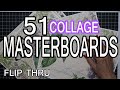 51 COLLAGE MASTERBOARDS: Making & Using Masterboards for Junk Journals and More | EASY | Flip Thru
