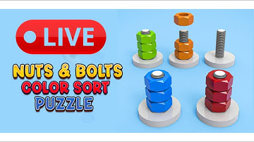 Nut Sort : 👍 Good stream | Playing Solo | Streaming with Turnip