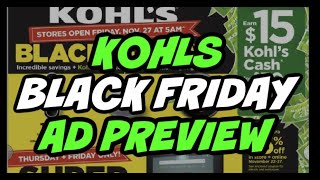Kohl's Black Friday Ad Preview 2020