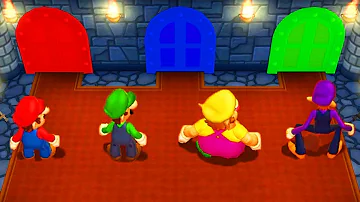 Mario Party 9 MiniGames - Mario vs Luigi vs Wario vs Waluigi (Master Cpu)