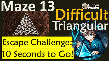 Difficult Triangular mazes  Maze 13