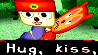 parappa shares a kiss with his bro