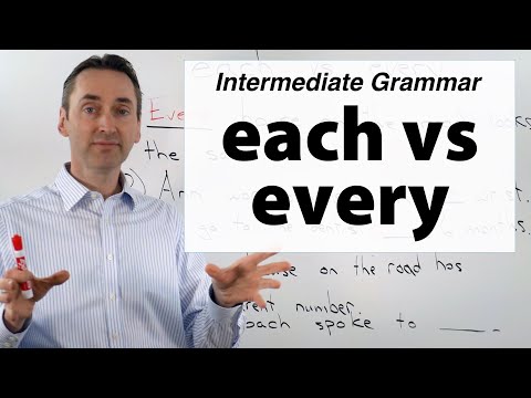 each vs every : What's the difference? Which should I use? 中級文法：どれを使う？どう違う？