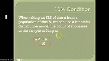5.6 - Binomial Distributiona in Statistical Sampling