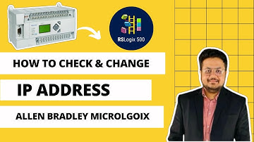 How to check & Change  the IP Address of  PLC : Allen Bradley Micrologix 1400 PLC