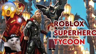 RANDOM video playing SUPERHERO tycoon ROBLOX 😱😱 screenshot 1