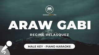 Araw Gabi - Regine Velasquez (Male Key - Piano Karaoke)