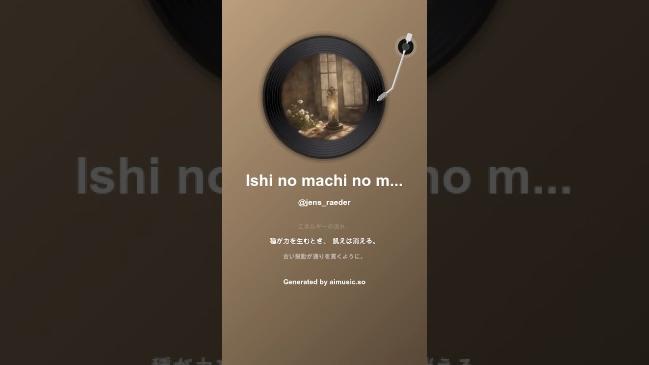 Ishi no machi no mori no hikari Licht des Waldes 1