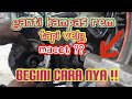 cara buka velg belakang yang macet dan ganti kampas rem