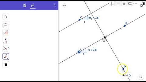 Constructing PARALLEL & PERPENDICULAR LINES: GeoGebra Beginner Exercise 7