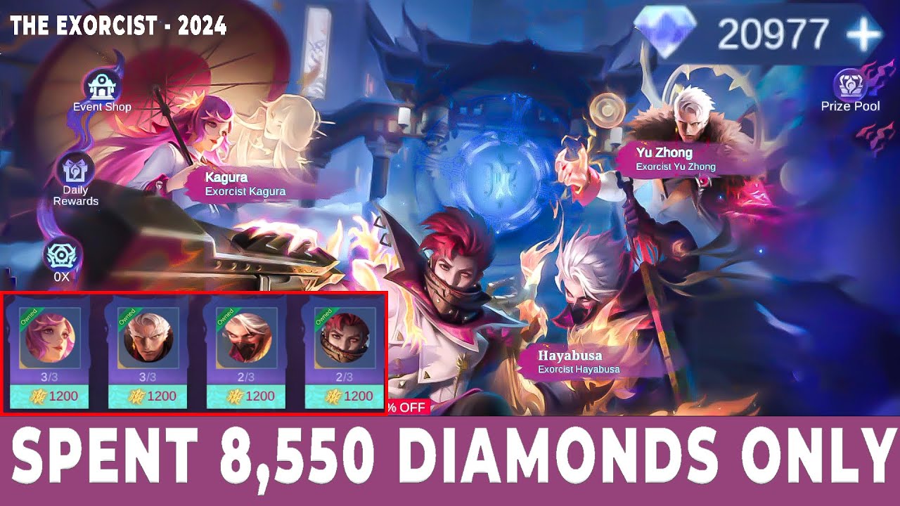 SPEND 8,550 DIAMONDS - EXORCIST EVENT 2024