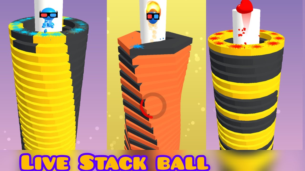 🛑Live || Stack Ball 🏀 Mobile 📲 Gameplay #shorts #stackball #games - YouTube