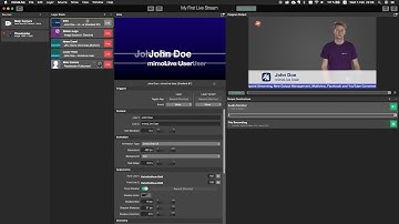 mimoLive™ Tutorial: My First Live Stream