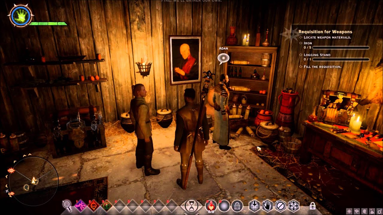 Dragon Age: Inquisition -- Haven -- Minaeve, Threnn, and Adan