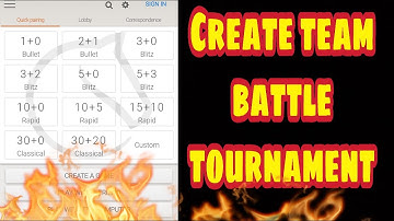 How to create team battle on lichess | Create team battle tournament