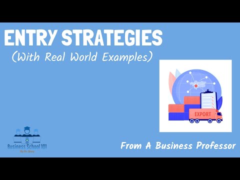 Vstupní strategie (s příklady ze skutečného světa) | Mezinárodní obchod | Od profesora obchodu