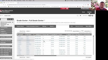 Quick and Easy Way to Populate Grades Column in Blackboard