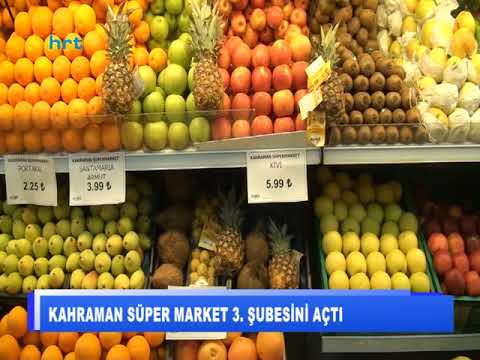 Kahraman süper market 3. şubesini açtı