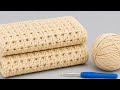 You Won’t Believe How Easy This Crochet Stitch Is! Crochet Blanket Stitch 🧶 (Beginner Friendly!)