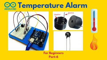 #6 Temperature Alarm System | Temperature Sensor | Arduino Uno | Arduino Projects | Buzzer|Beginners