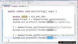 Curso de Java - JSE - 072 - NumberFormat, parse, Internacionalização