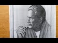 How to draw a sketch of Allama Muhammad Iqbal||Tutorial||Sketch for Iqbal day