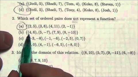 Math 10C Relations Review MC#2