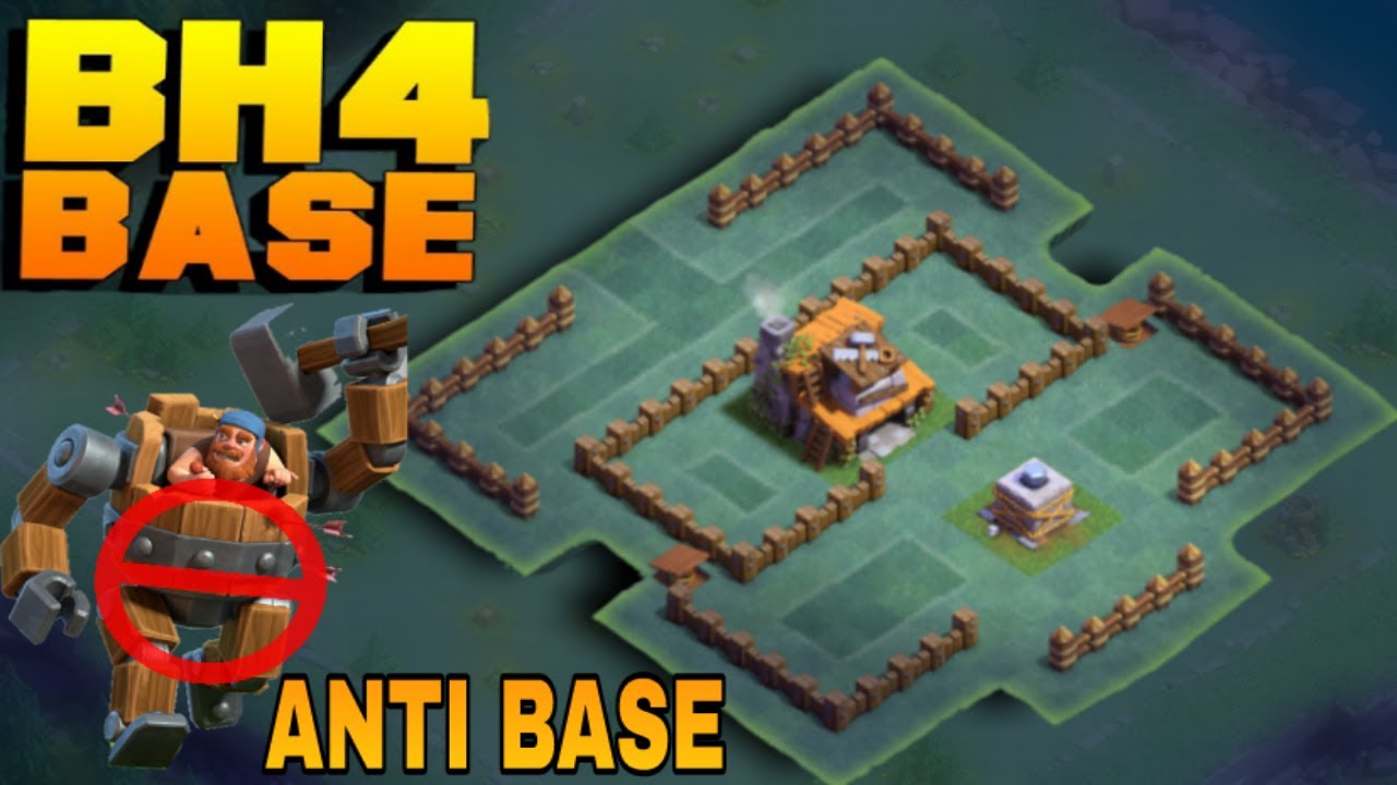 TOP 3 Epic BEST BUILDER HALL 4 BASE Design BH4 BASE LAYOUT