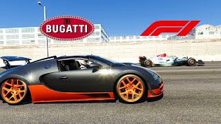 1000HP F1 MERCEDES VS 1200HP BUGATTI VEYRON DRAG RACE  | Assetto Corsa screenshot 4