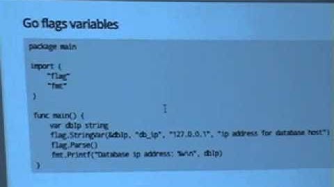 Command line tools development in Go