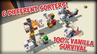 6 Non Stackable Item Sorters 100% Survival
