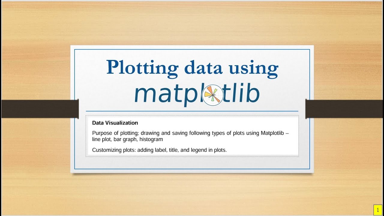 Data Handling using MatplotLib - YouTube