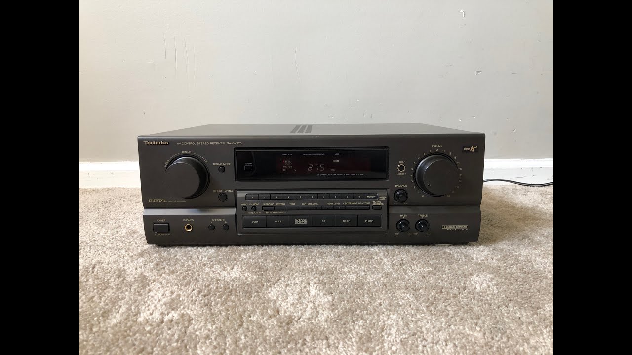 Technics SA-GX670 Home Theater Surround Receiver - YouTube